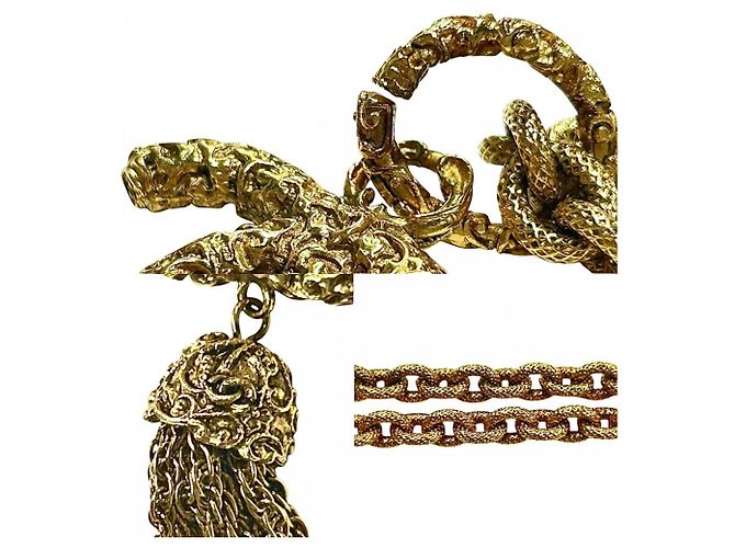 Timeless Chanel Vintage Goldkette für Damen Golden - Ansicht 8