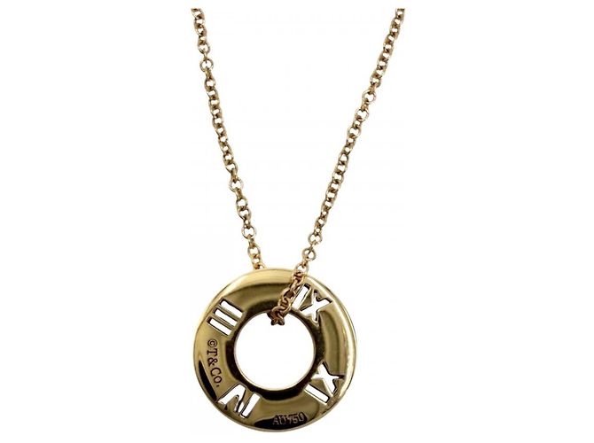 Collana con pendente Atlas Small Pierced Circle di Tiffany & Co. - vista 2