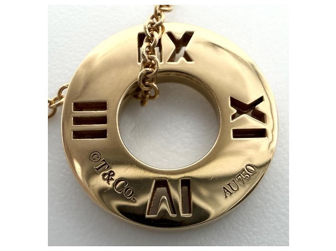 Collana con pendente Atlas Small Pierced Circle di Tiffany & Co. - vista 5