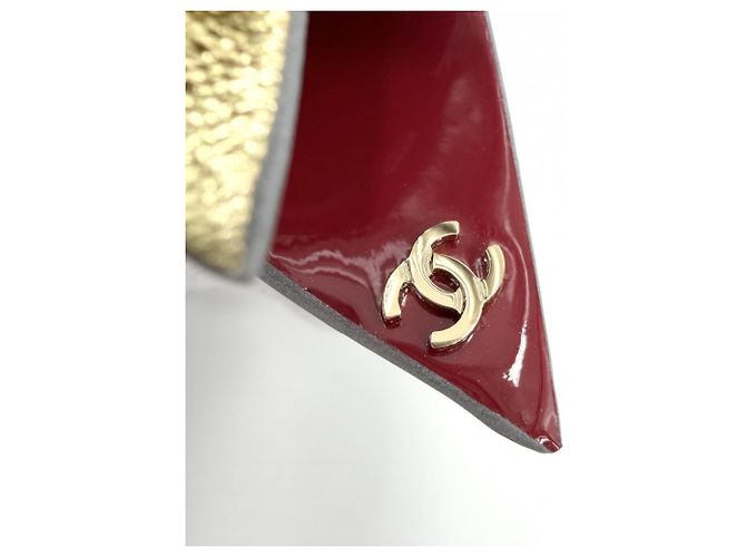 Spilla fiore Camelia Chanel Argento Rosso D'oro - vista 6