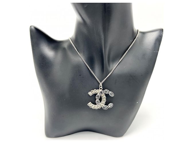 Timeless Collana Chanel in strass argento - vista 3