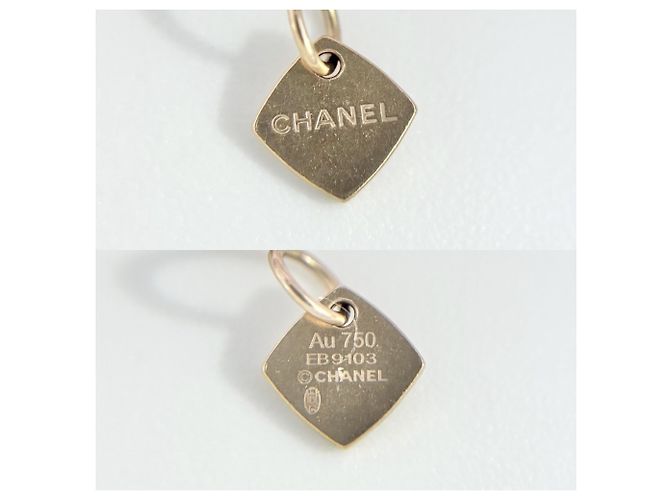 Bracciale con charm regolabile Chanel Matelassé Coco Crush D'oro - vista 3