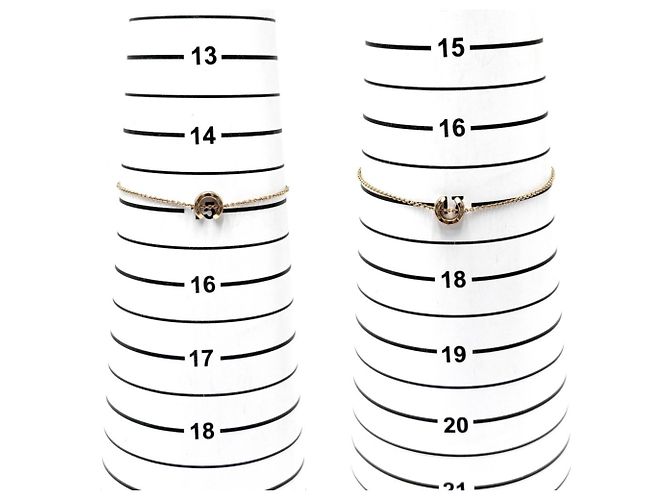 Bracciale con charm regolabile Chanel Matelassé Coco Crush D'oro - vista 4