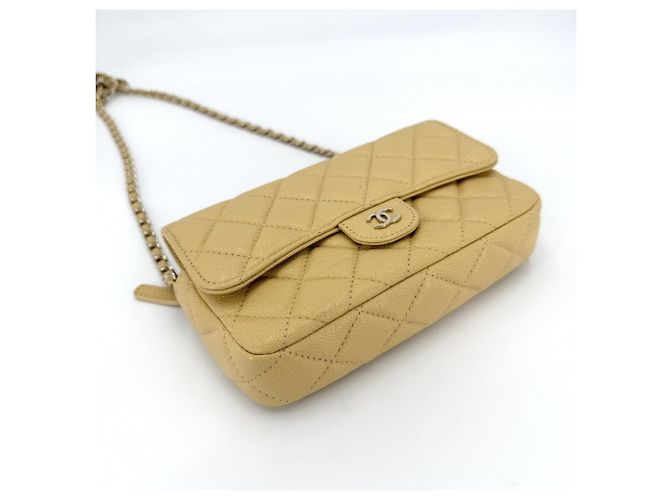 Borsa a tracolla mini Matelassé da donna Chanel Giallo - vista 3