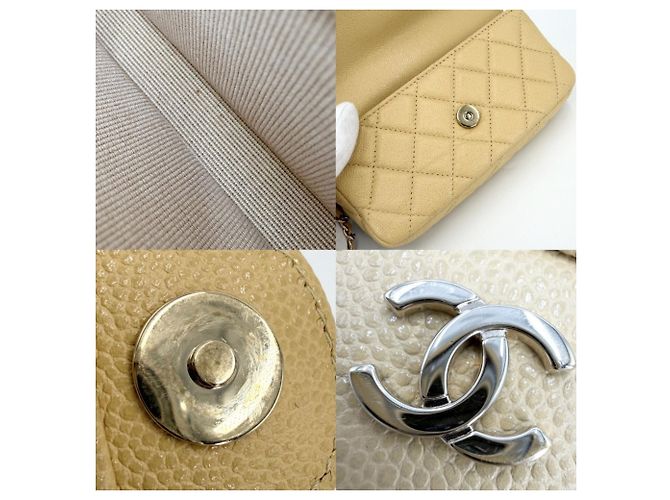 Borsa a tracolla mini Matelassé da donna Chanel Giallo - vista 7