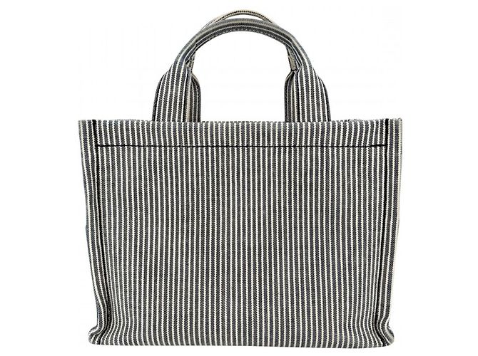 Céline Borsa cabas Thais Triomphe piccola da donna Celine Bianco Blu navy - vista 2