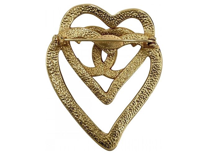 Timeless Spilla Chanel Vintage placcata oro D'oro - vista 2