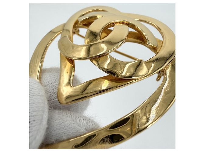 Timeless Spilla Chanel Vintage placcata oro D'oro - vista 6
