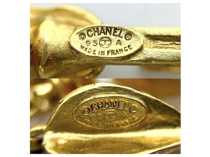 Collana con pendente Chanel Vintage Gold D'oro - vista 4