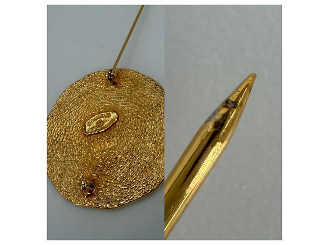 Cambon Spilla Chanel Vintage placcata oro D'oro - vista 4
