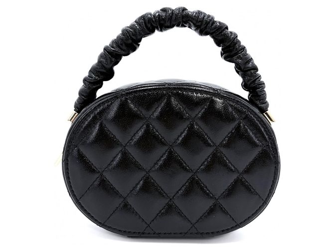 Borsa Chanel Matelassé Mini Vanity Nero - vista 2