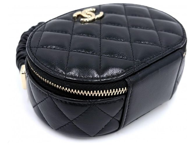 Borsa Chanel Matelassé Mini Vanity Nero - vista 3