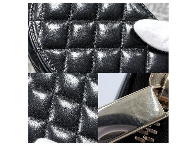 Borsa Chanel Matelassé Mini Vanity Nero - vista 7
