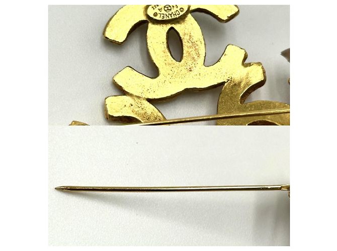 Spilla Chanel Vintage placcata oro D'oro - vista 4