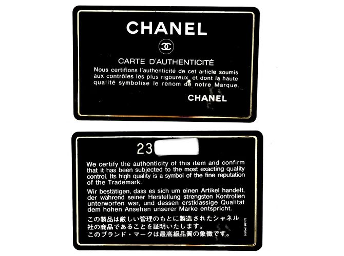 Borsa Chanel in pelle di vitello martellata nera Nero - vista 11