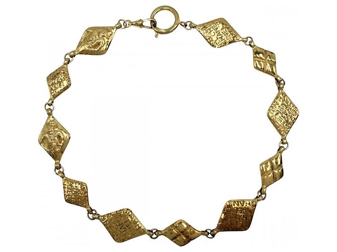 Collana Chanel Mademoiselle Vintage placcata oro D'oro - vista 2