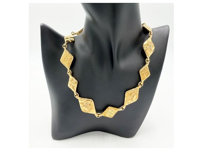 Collana Chanel Mademoiselle Vintage placcata oro D'oro - vista 3