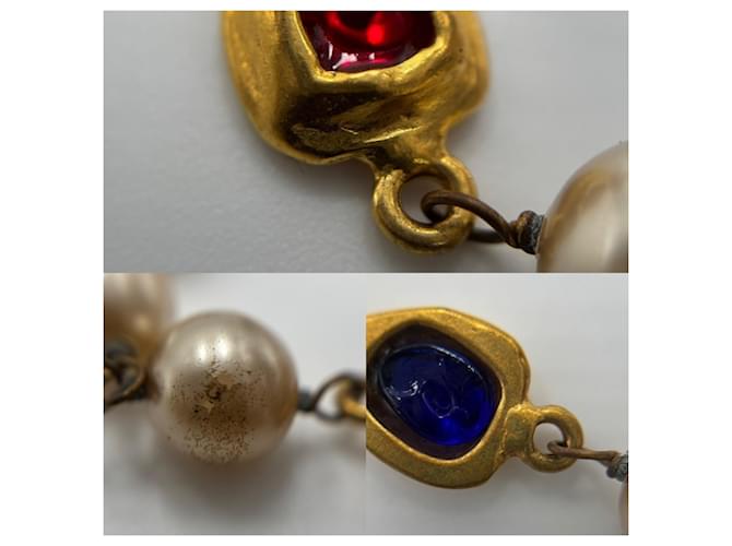 Collana lunga vintage Chanel Multicolore D'oro - vista 5