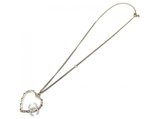 Collana con pendente a cuore placcato oro Chanel D'oro - vista 5