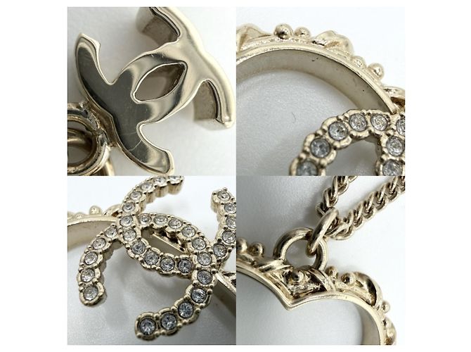Collana con pendente a cuore placcato oro Chanel D'oro - vista 6