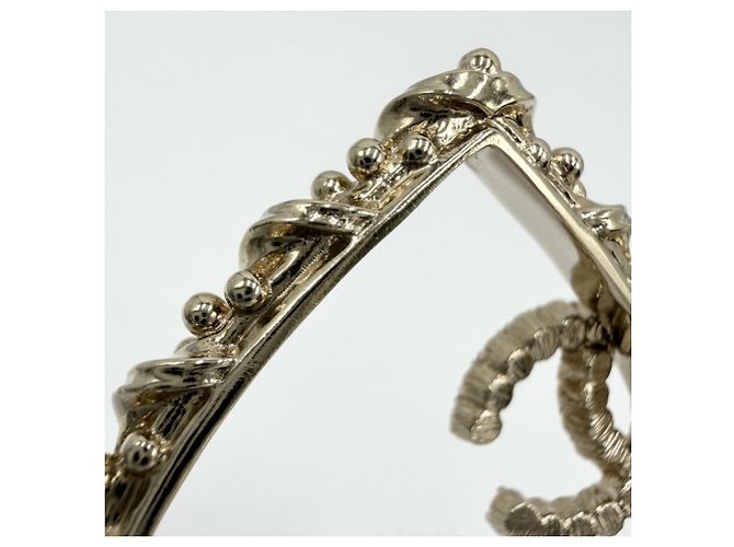 Collana con pendente a cuore placcato oro Chanel D'oro - vista 7