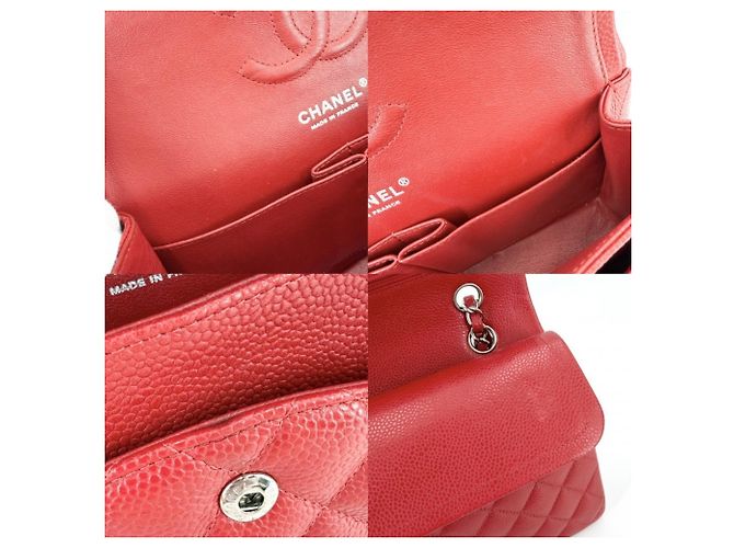 Borsa a tracolla Chanel Matelassé 25 Rosso - vista 7