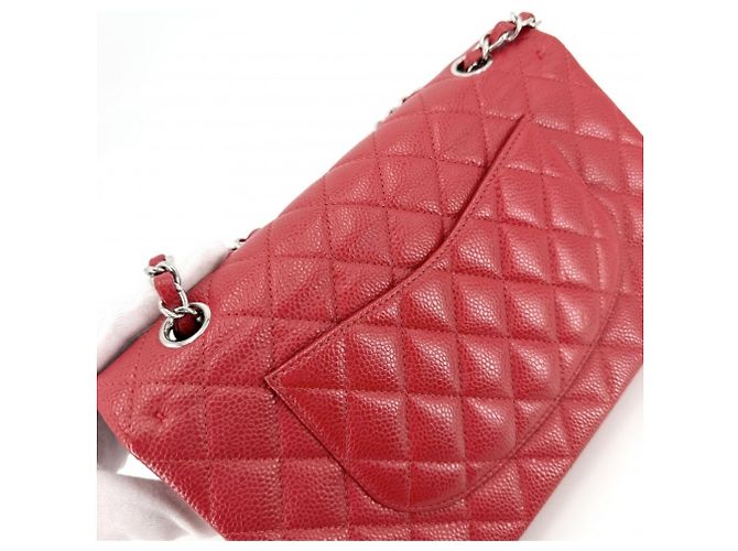 Borsa a tracolla Chanel Matelassé 25 Rosso - vista 8