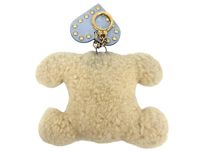 Céline Portachiavi Celine Pom-Pom a forma di cuore Beige Blu chiaro - vista 2