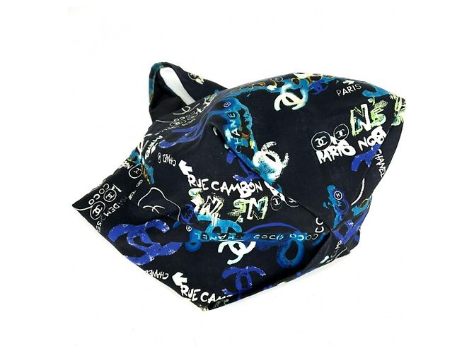 Borsa Chanel Edizione Limitata Nero Blu - vista 3