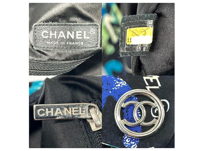 Borsa Chanel Edizione Limitata Nero Blu - vista 5