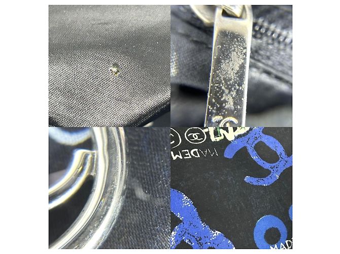 Borsa Chanel Edizione Limitata Nero Blu - vista 8
