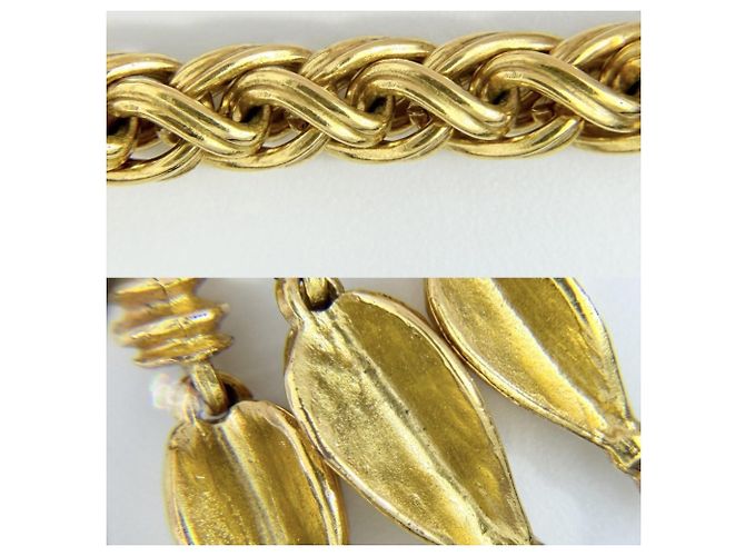 Collana con pendente Chanel Vintage Gold D'oro - vista 6