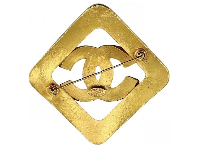 Spilla Chanel dorata placcata oro D'oro - vista 2