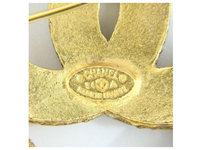 Spilla Chanel dorata placcata oro D'oro - vista 4