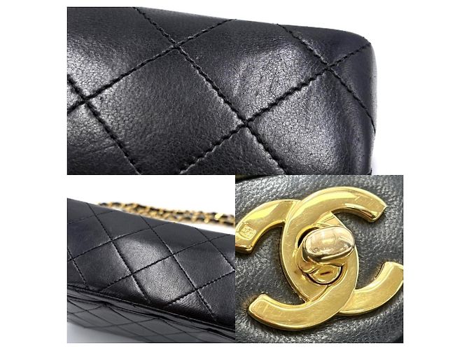 Timeless Borsa a Spalla Chanel Mini Matelasse Nero - vista 6
