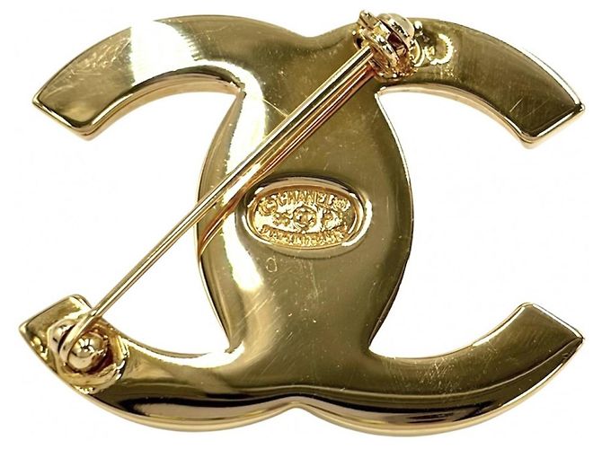 Spilla Chanel placcata oro D'oro - vista 2