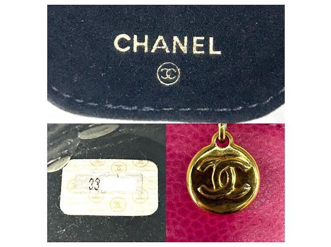 Estuche de joyas de piel de ternera texturizada rosa Chanel - vista 5