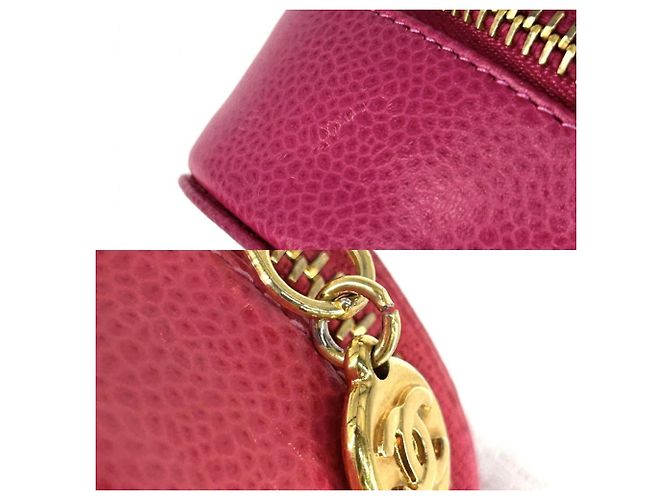 Estuche de joyas de piel de ternera texturizada rosa Chanel - vista 6