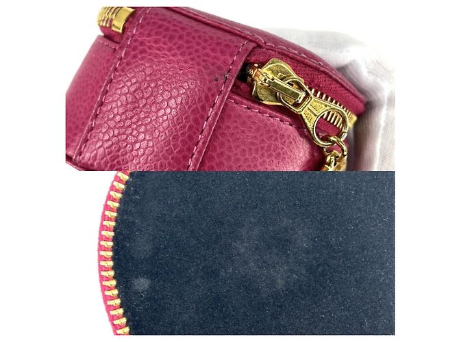 Estuche de joyas de piel de ternera texturizada rosa Chanel - vista 8