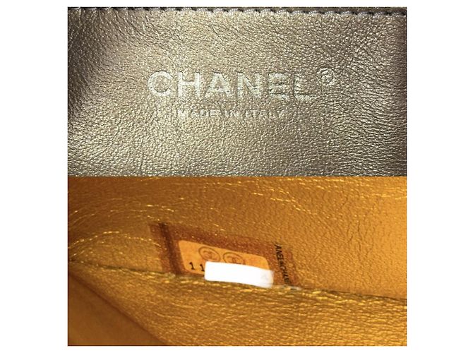 Borsa Boston in smalto dorato da donna Chanel D'oro - vista 5