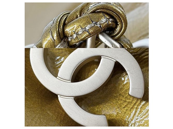 Borsa Boston in smalto dorato da donna Chanel D'oro - vista 6