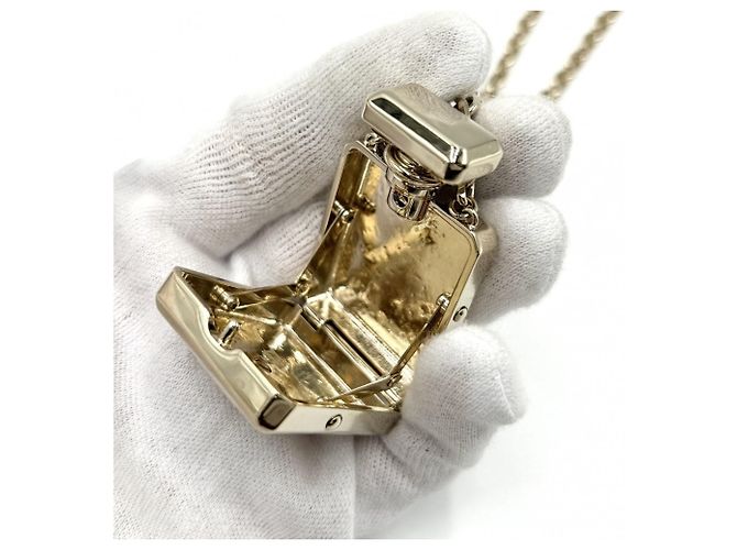 Lunga collana da donna Chanel con motivo profumo D'oro - vista 6