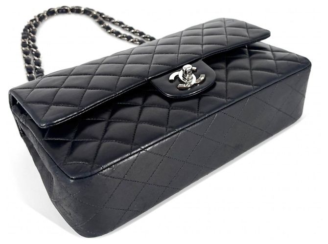 Borsa a Spalla Chanel Matelasse 25 Blu navy - vista 3