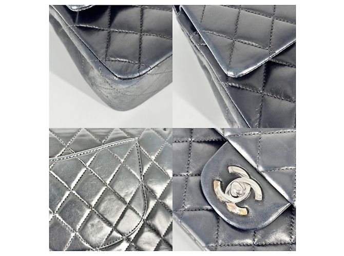 Borsa a Spalla Chanel Matelasse 25 Blu navy - vista 8