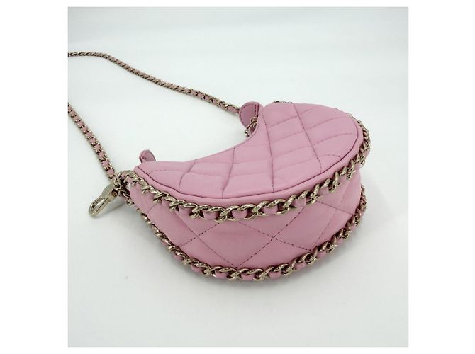 Borsa a tracolla mini hobo matelassé da donna Chanel Rosa - vista 3