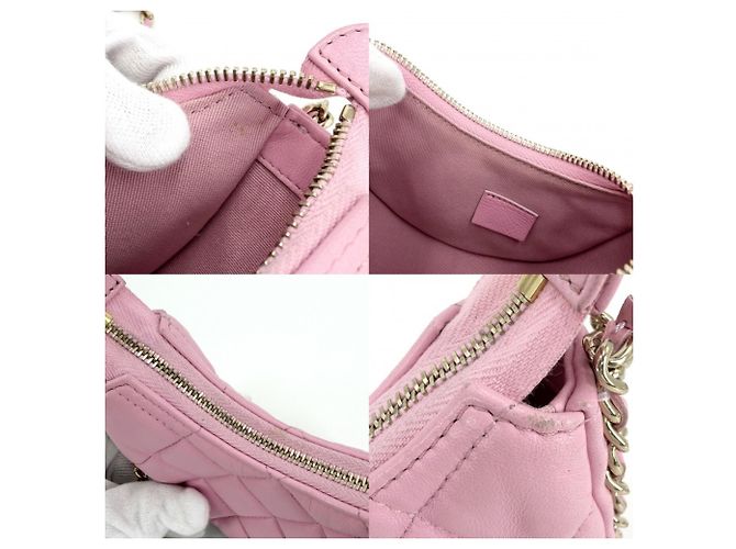 Borsa a tracolla mini hobo matelassé da donna Chanel Rosa - vista 8