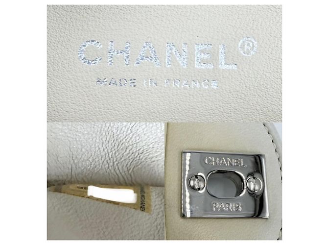 Timeless Borsa a tracolla Chanel Matelassé 25 Bianco - vista 6