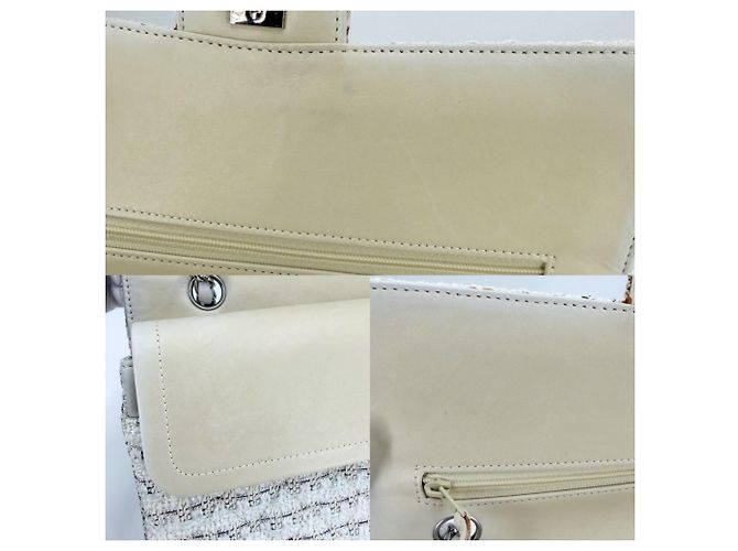 Timeless Borsa a tracolla Chanel Matelassé 25 Bianco - vista 8