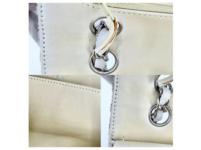 Timeless Borsa a tracolla Chanel Matelassé 25 Bianco - vista 9