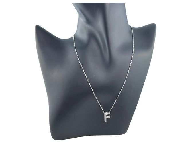 Collana con iniziale F per donna Tiffany & Co. Argento - vista 3